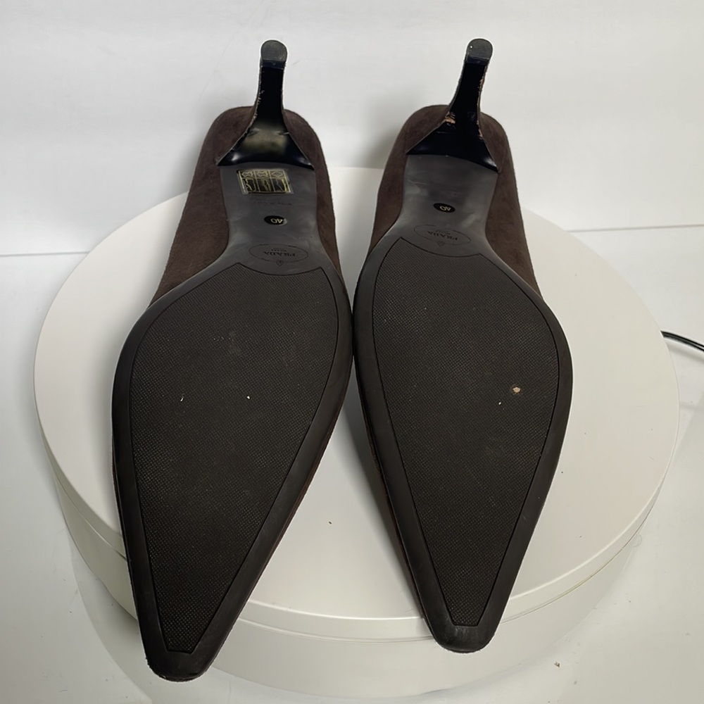 Prada  brown heels EU 40 according to size tables US 9.5 see pictures please - Picture 6 of 11